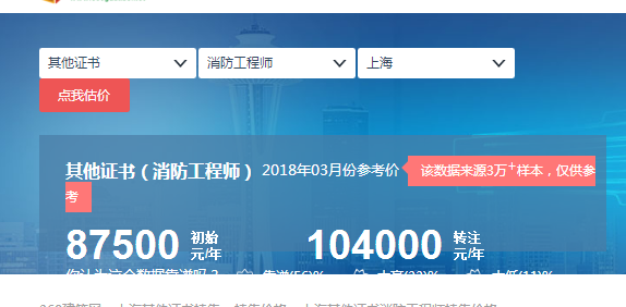 2018年上海、广东消防工程师挂靠价格对比