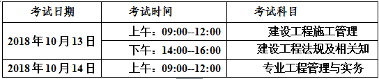 2018年山东青岛二级建造师执业资格考试安排通知