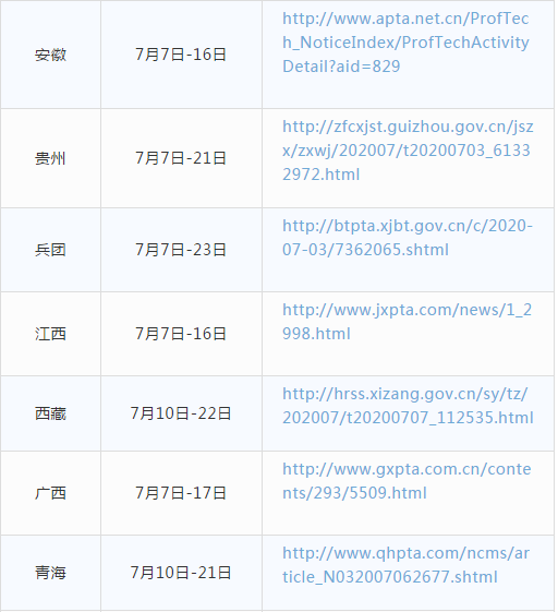 2020一建报名时间增加至21省